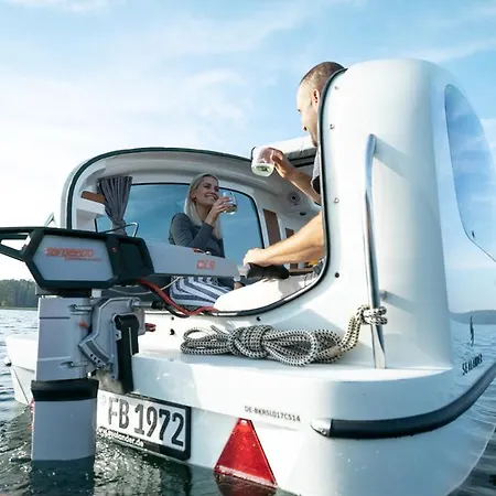 Kamp alanı Sealander - Tiny Wohnwagen Und Boot - Ferienwohnung Creutzig Am Campingplatz Schachenhorn *